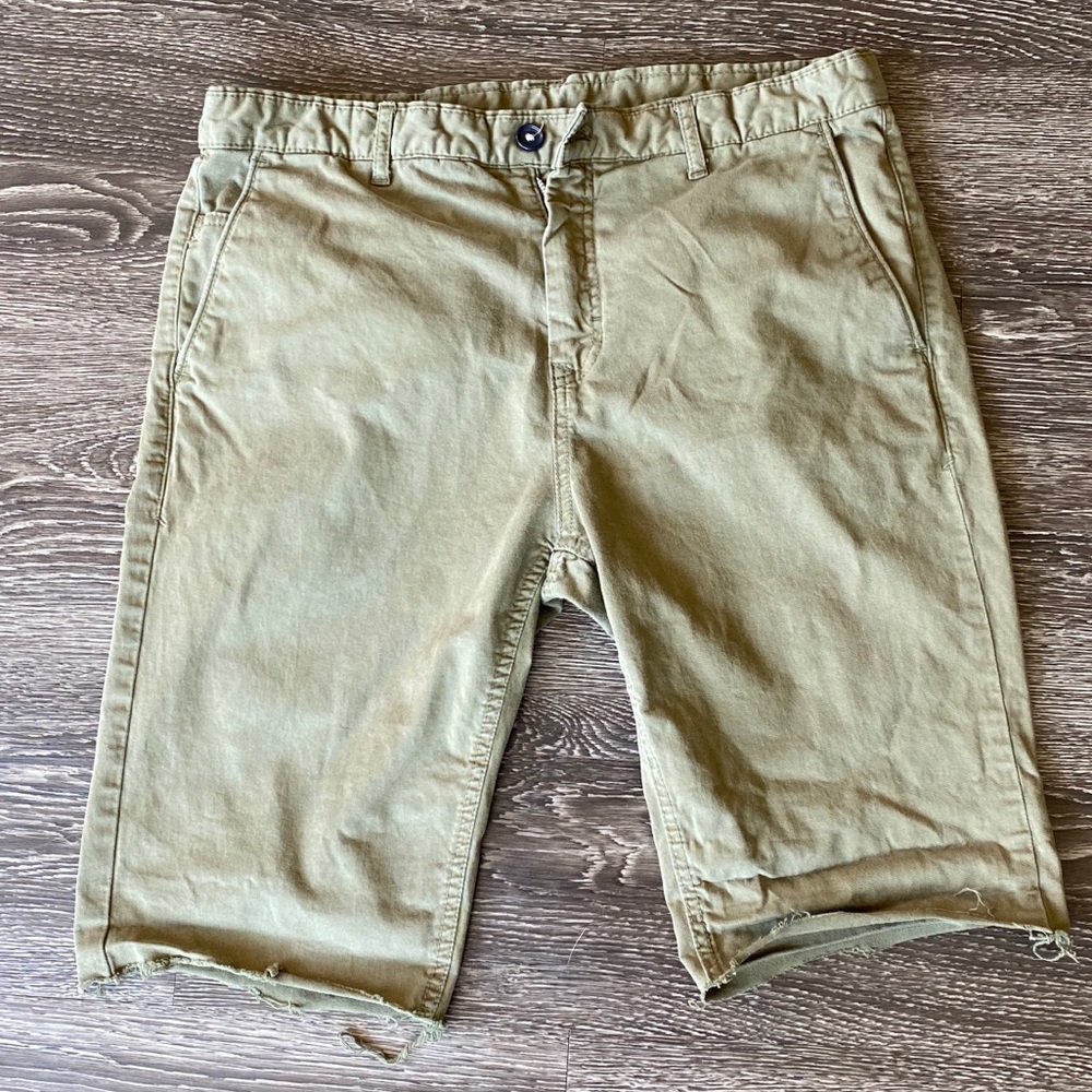 Zara Green Casula Dress Shorts